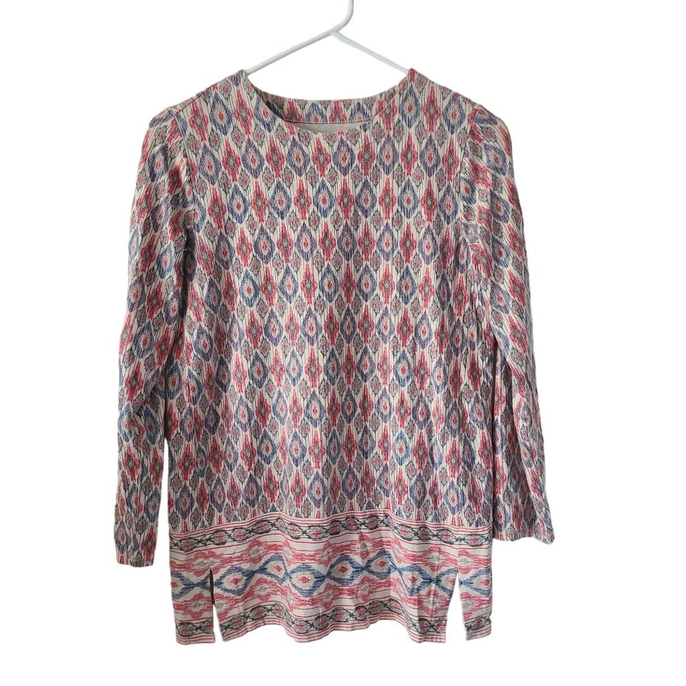 J. Jill US Women's Size XSP Luxe Supima Forward Seam Tunic Top Stretch Modal